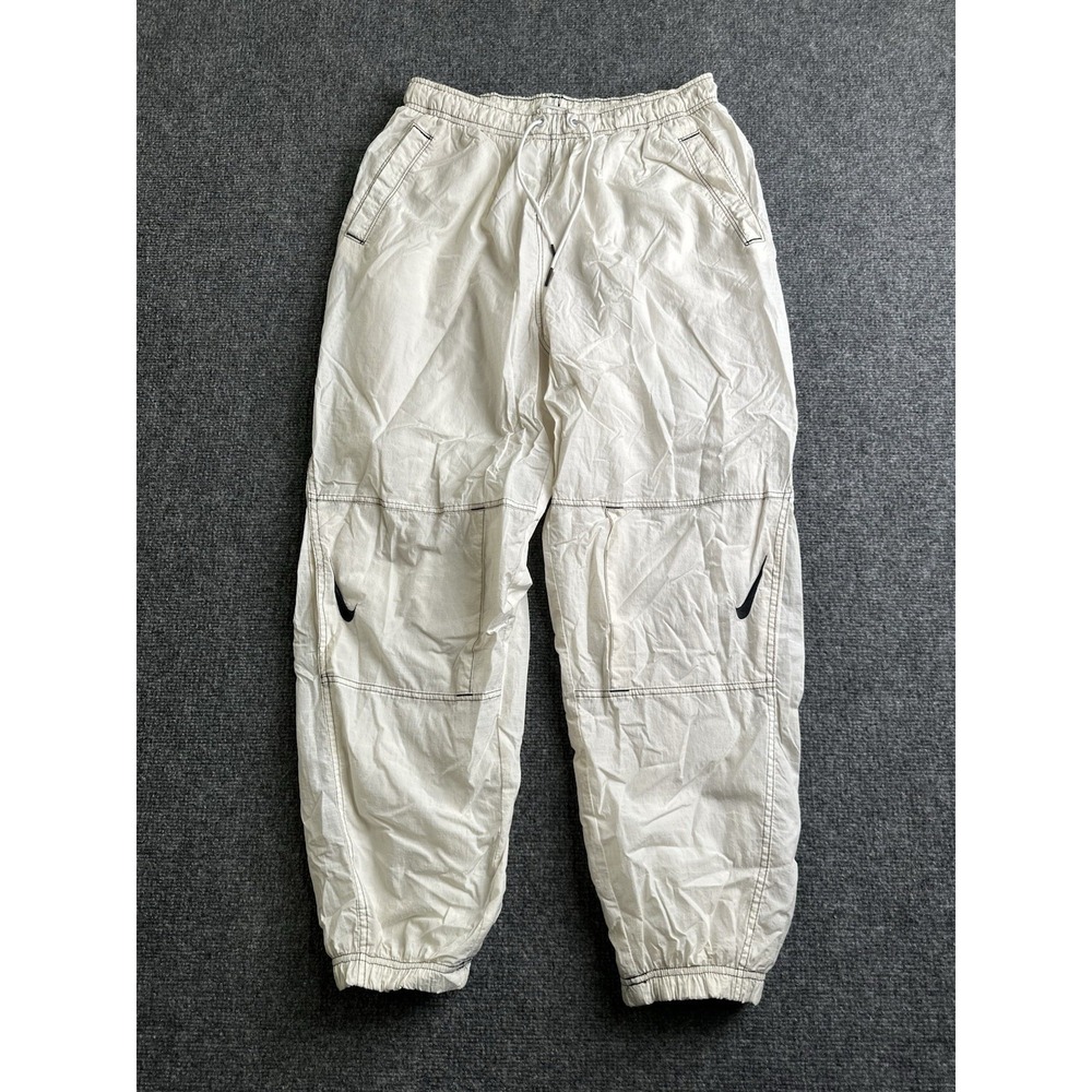 Women's Nike Sportswear Woven Swoosh Cargo Track Pants White, Size XL